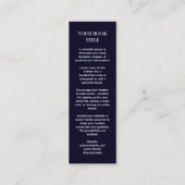 Boeklancering | Auteur Mini Promotie Ontwerp Mini Visitekaartje (Achterkant)