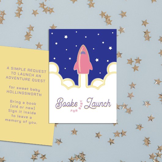 Boeklancering Boeken voor Baby Roze & Blauwe Informatiekaartje