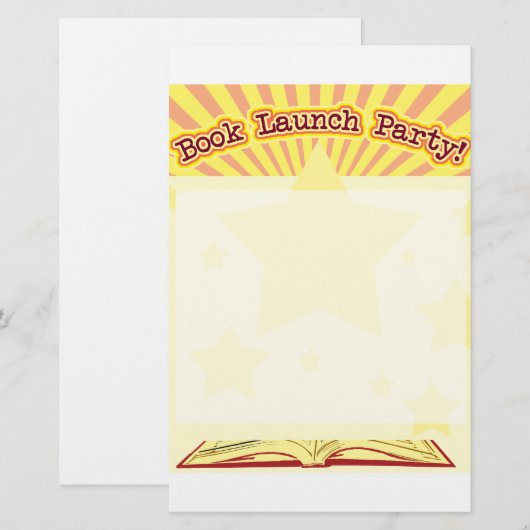 Boeklancering Briefpapier (Voorkant / Achterkant)