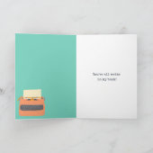 Boeklancering Gefeliciteerd Aangepaste schrijfmach Kaart (Binnen)