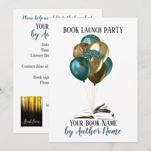 Boeklancering Kaart (Voorkant / Achterkant)