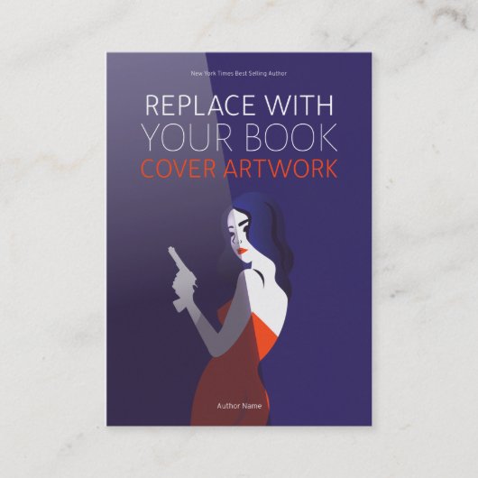 Boeklancering | Kunstwerk voor auteurs-Hoesjes voo Visitekaartje (Voorkant)