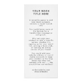 Boeklancering | Promotie auteursrechtelijk Hoesje Reclamekaart (Achterkant)