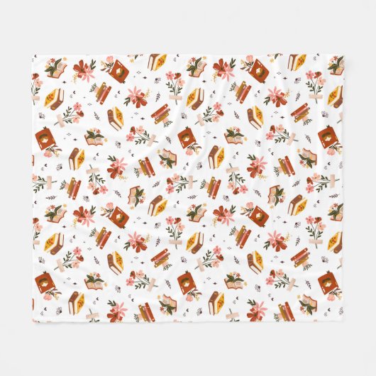 Boeklappen Fleece Deken (Voorkant (Horizontaal))