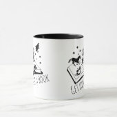 Boeklappen krijgen verlies in een boek mok (Midden)