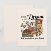 Boeklappen Notitiekaartje (Voorkant / Achterkant)