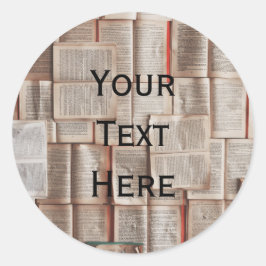 Boeklappen Ronde Sticker