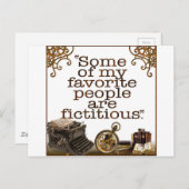 Boeklappen / Schrijvers en auteurs Briefkaart (Voorkant / Achterkant)