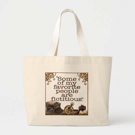 Boeklappen / Schrijvers en auteurs Grote Tote Bag (Voorkant)