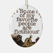 Boeklappen / Schrijvers en auteurs Keramisch Ornament (Rechts)