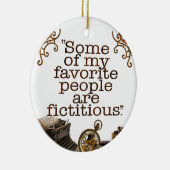 Boeklappen / Schrijvers en auteurs keramische vers Keramisch Ornament (Rechts)