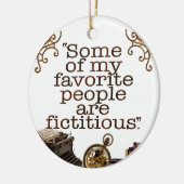 Boeklappen / Schrijvers en auteurs keramische vers Keramisch Ornament (Links)