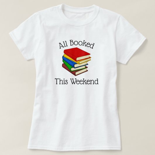 Boeklappen Weekend T-Shirt (Design voorkant)