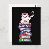 Boekleemlezen Ram Sheep Tea Coffee Kawaii Bookworm Briefkaart (Voorkant / Achterkant)