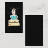 Boekleessenblad met boekleesthee Magische Zebra Visitekaartje (Voorkant / Achterkant)