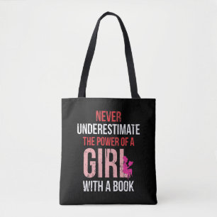 Boekleessenlezen Girl Humor Bookworm Woman Reader Tote Bag