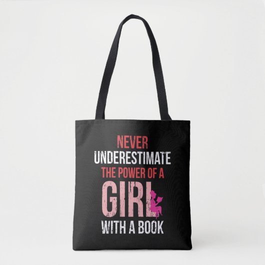 Boekleessenlezen Girl Humor Bookworm Woman Reader Tote Bag (Voorkant)
