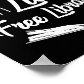 Boekleessgeluk is een kleine gratis bibliotheek poster (Hoek)