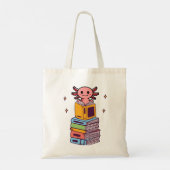 Boeklezen Axolotl Tote Bag (Achterkant)