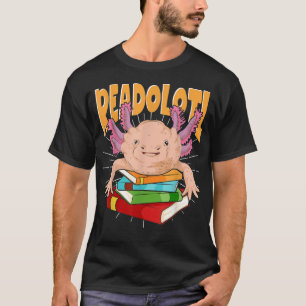 Boeklezen Salamander Readolotl Amphibian Bookwo T-shirt
