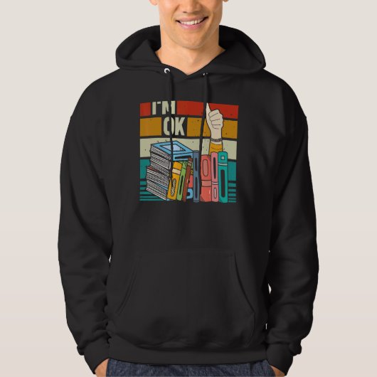 Boeklezer Bladwijzer Hoodie (Voorkant)
