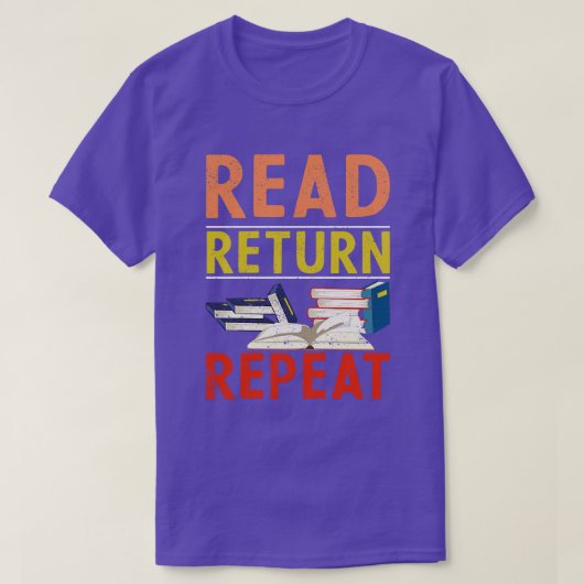 Boeklezer Bladwijzer Literatuur Funny Libr T-shirt (Design voorkant)