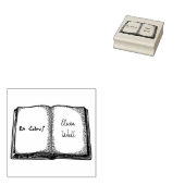 boeklezer Boekplaat Ex Libris Rubberstempel (Gestempeld)