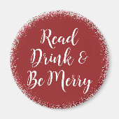 Boeklezer Elegant Festive Magneet (Voorkant)