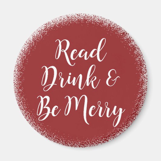 Boeklezer Elegant Festive Magneet (Voorkant)