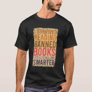 Boeklezer Ik overleefde het lezen van verboden boe T-shirt