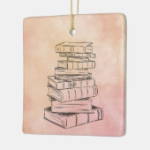 Boeklezer Kleurenboekenplank Bibliotheekdocent Keramisch Ornament (Links)