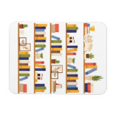Boeklezer Kleurenboekenplank Bibliotheekdocent Magneet (Horizontaal)