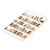 Boeklezer Kleurenboekenplank Bibliotheekdocent Magneet (Linkerzijde)