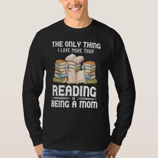 Boeklezer Koekworm Librarian Novelist Mama T-shirt (Voorkant)