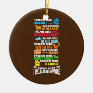 Boeklezer lezen Boeken lezen Koeklezer Keramisch Ornament