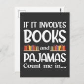Boeklezer Pajamas Bookworm Funny Reading Briefkaart (Voorkant / Achterkant)