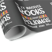 Boeklezer Pajamas Bookworm Funny Reading Cadeaupapier (Rol Hoek)