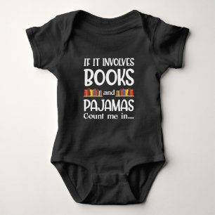 Boeklezer Pajamas Bookworm Funny Reading Romper
