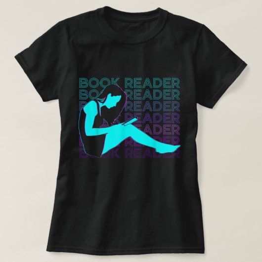 Boeklezer Retro T-shirt (Design voorkant)
