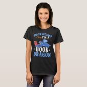 Boeklezing Fantasy Creature Leuk Boek Dragon T-shirt (Voorkant volledig)