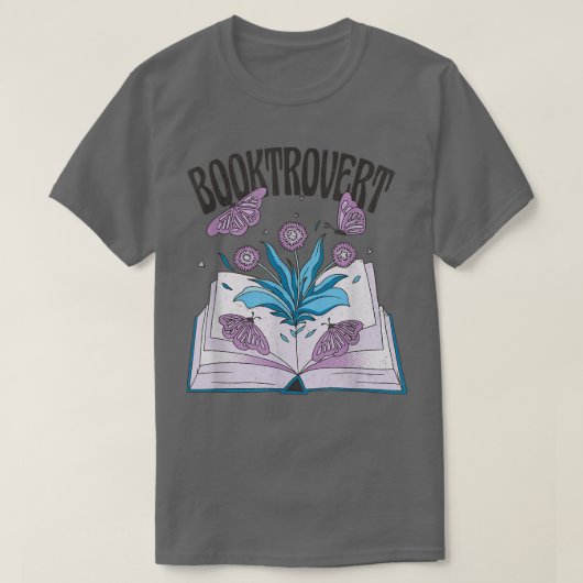Boeklicht Apparel Booktrovert Boek Lo T-shirt (Design voorkant)