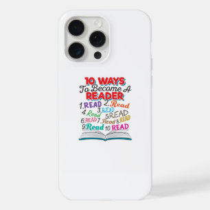 Boekliefhebber 10 manieren om een lezer te worden iPhone 15 pro max case