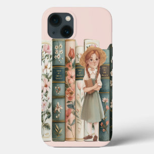 Boekliefhebber Anne of Green Gables Bloemige B iPhone 13 Hoesje
