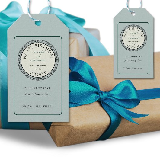 Boekliefhebber Blauw gepersonaliseerd cadeau Label Cadeaulabel