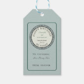 Boekliefhebber Blauw gepersonaliseerd cadeau Label Cadeaulabel (Voorkant)