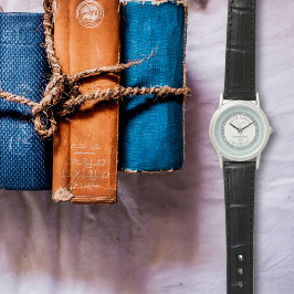 Boekliefhebber Blauw gepersonaliseerd eWatch Horloge