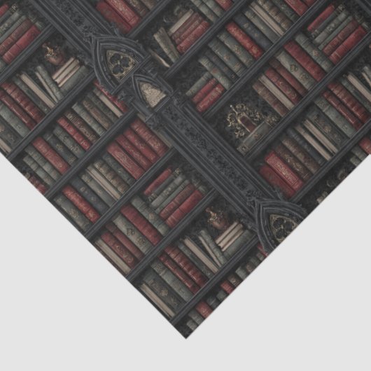 Boekliefhebber Dark Academia Tissue Paper Tissuepapier (Detail)