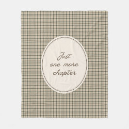 Boekliefhebber Elegant Schrift Gingham Cadeau Fleece Deken