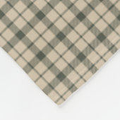 Boekliefhebber Elegant Schrift Gingham Monogram Ge Fleece Deken (Hoek)