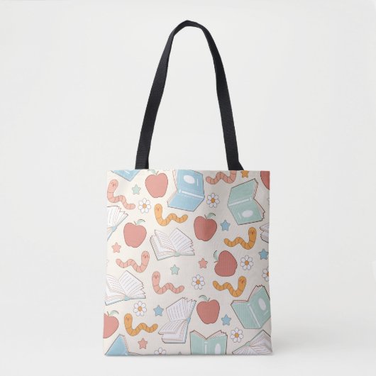 Boekliefhebber esthetiek, leraar cadeau, bibliothe tote bag (Voorkant)